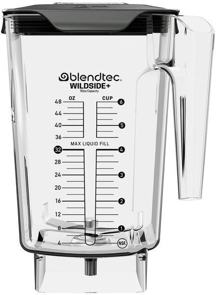 BlendTec - WildSide+ 90 Oz Clear Jar with Latching Lid, Pack of 2 - 40-710-08