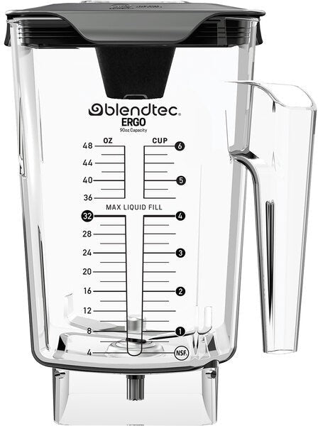 BlendTec - WildSide+ Ergo 90 Oz Clear Jar with Hard Lid - 40-630-68
