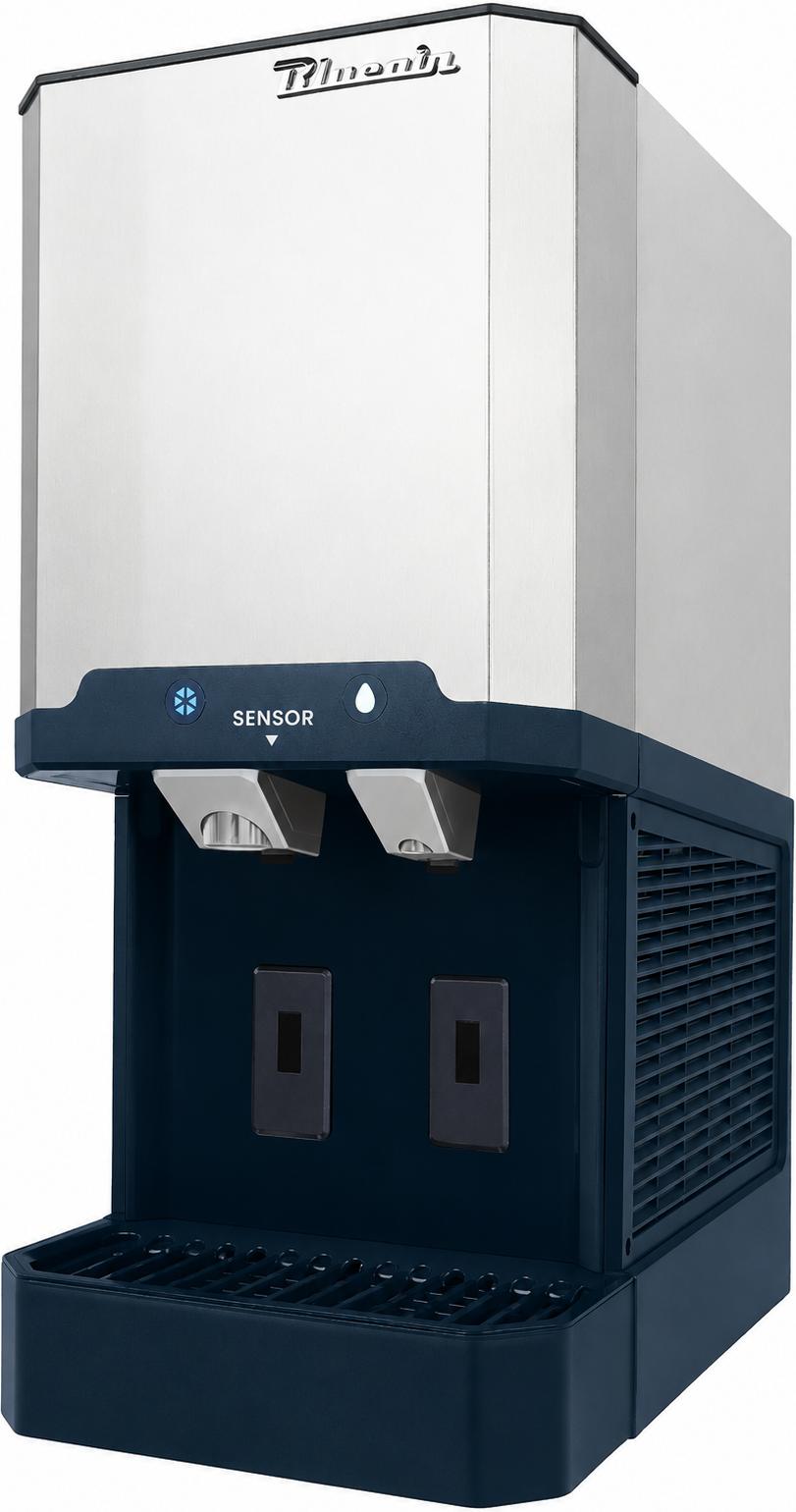 Blue Air - 16" Counter Top Nugget Cube Ice & Water Dispenser With Optical Sensor - BLDN-280A-OS