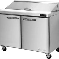 Blue Air - 36" Two Doors 10 Cu. Ft. Refrigerated Sandwich Prep Table - BLPT36-HC