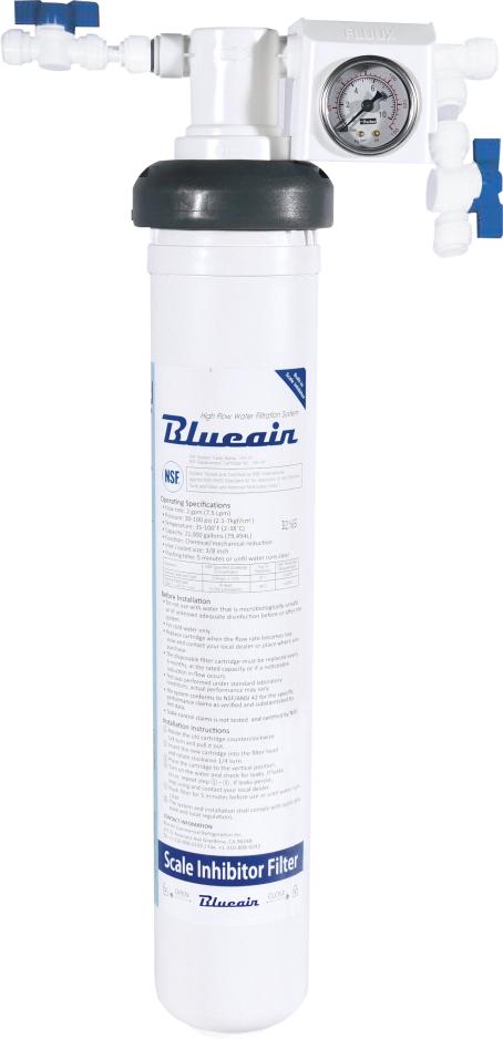 Blue Air - Single Water Filtration System with Pressure Gauge - DH-S1