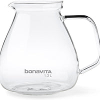 Bonavita - 1.3 L Glass Replacement Carafe With Lid 8-Cup For BV1901PW, BV1901GW and BV1902DW - BV10003US-01