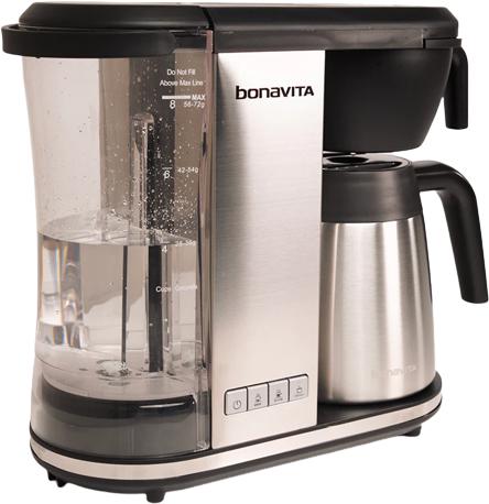 Bonavita - 8 Cup Enthusiast Coffee Brewer Stainless Steel with Thermal Carafe - BVC2201TS
