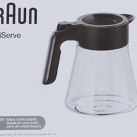 Braun - 10 Cup Black Glass Multi Serve Carafe - BRSC008 - DISCONTINUED