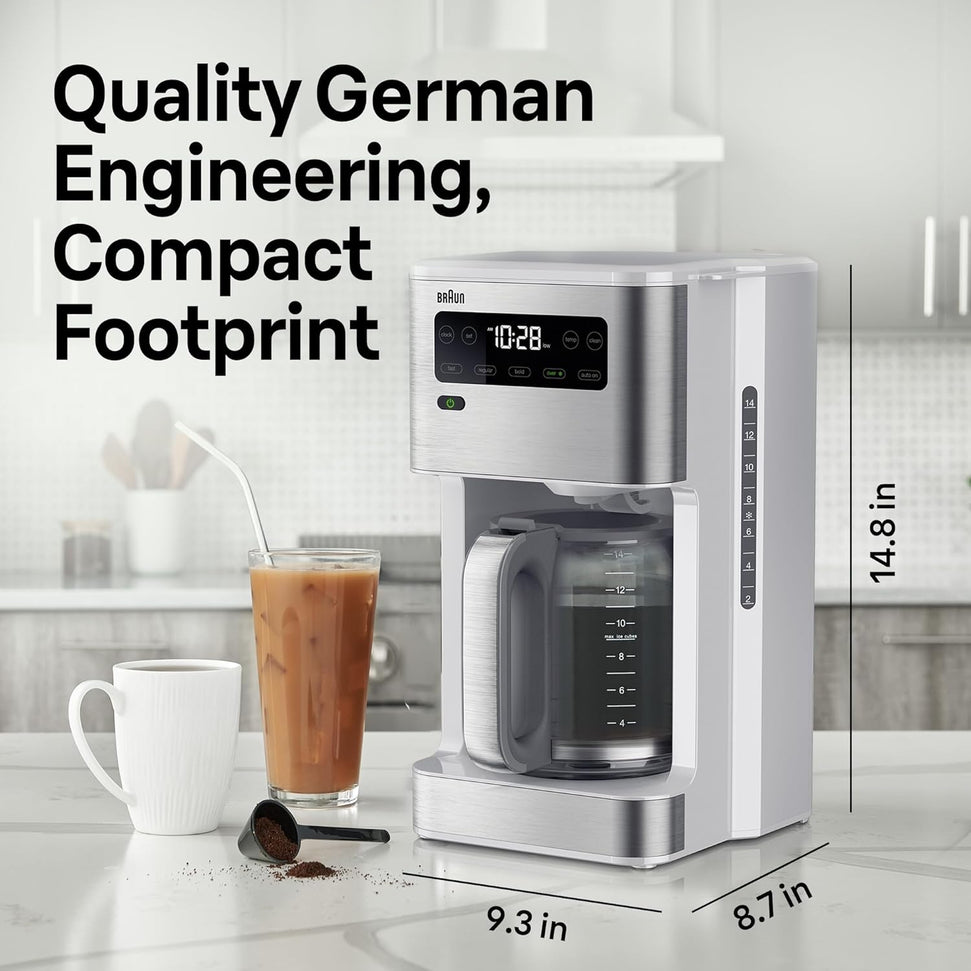Braun - 14 Cup White PureFlavor Coffee Maker - KF5650WH