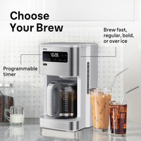 Braun - 14 Cup White PureFlavor Coffee Maker - KF5650WH