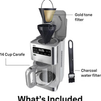 Braun - 14 Cup White PureFlavor Coffee Maker - KF5650WH