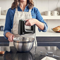 Braun - Black Hand Mixer with Beaters, Dough Hooks and Accessory Bag - HM5100BK