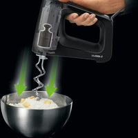 Braun - Black Hand Mixer with Beaters, Dough Hooks and Accessory Bag - HM5100BK