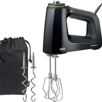 Braun - Black Hand Mixer with Beaters, Dough Hooks and Accessory Bag - HM5100BK - DISCONTINUED