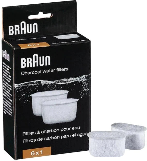 Braun - Charcoal Water Filter for Coffee Machines, Pack of 6 - BRSC004 - DISCONTINUED