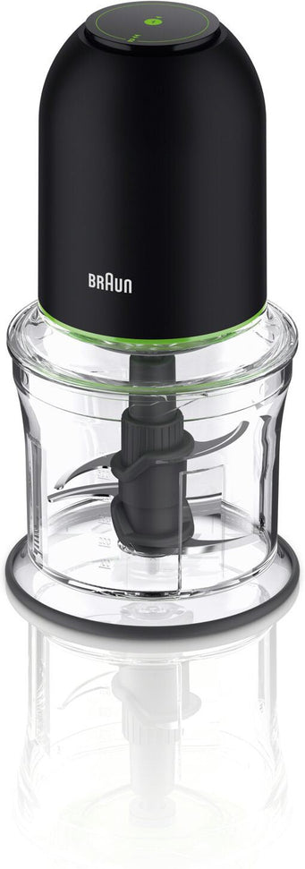 Braun - EasyPrep 4 Cup Black Mini Chopper, 250 Watts - CH3012BK