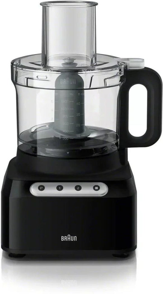 Braun - EasyPrep 8 Cup Black Food Processor - FP3101BK - DISCONTINUED