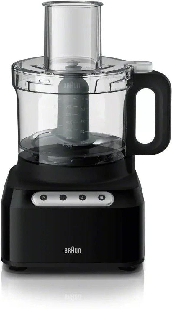 Braun - EasyPrep 8 Cup Black Food Processor - FP3101BK - DISCONTINUED