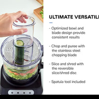 Braun - EasyPrep 8 Cup Black Food Processor - FP3101BK - DISCONTINUED
