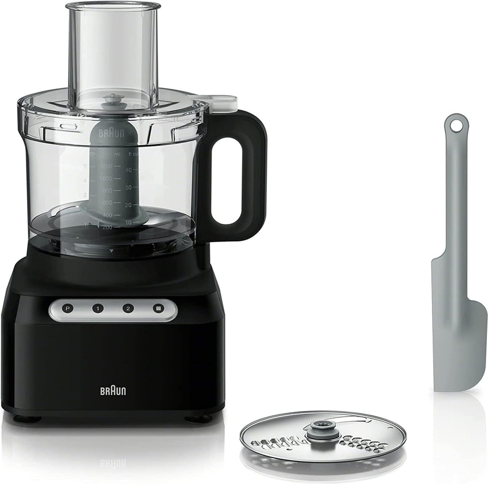 Braun - EasyPrep 8 Cup Black Food Processor - FP3101BK
