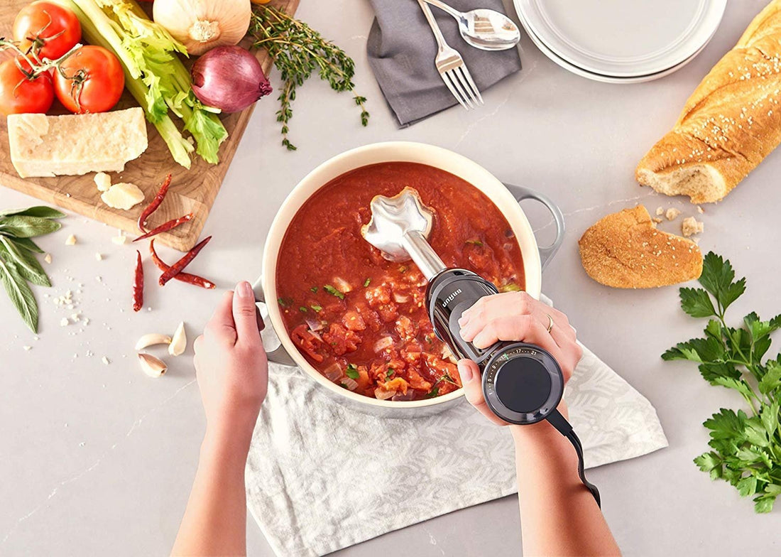 Braun - MultiQuick 5 Vario Hand Blender (Stainless Steel Blending Shaft + Beaker) - MQ5000