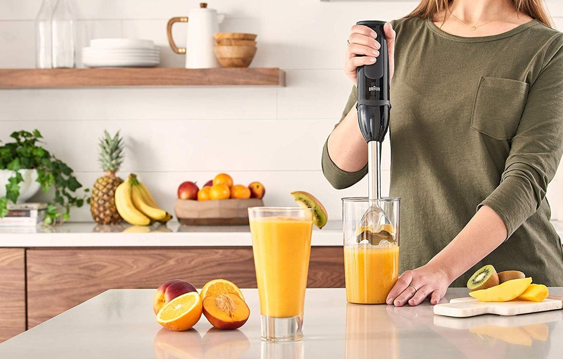 Braun - MultiQuick 5 Vario Hand Blender (Stainless Steel Blending Shaft + Beaker) - MQ5000