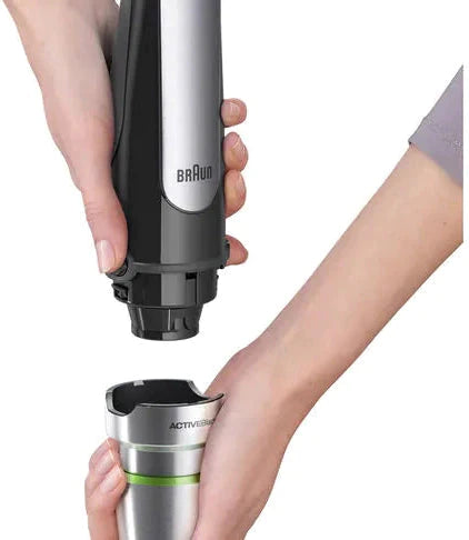 Braun - MultiQuick Immersion Hand Blender with 6-Cup Food Processor/Whisk/Beaker/Masher - MQ7077