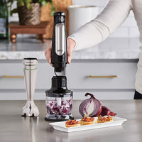 Braun - MultiQuick Immersion Hand Blender with 6-Cup Food Processor/Whisk/Beaker/Masher - MQ7077