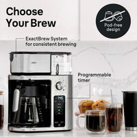 Braun - Multiserve 7 Programmable Stainless Steel Drip Coffee Maker - KF9270SI