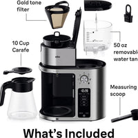 Braun - Multiserve 7 Programmable Stainless Steel Drip Coffee Maker - KF9270SI
