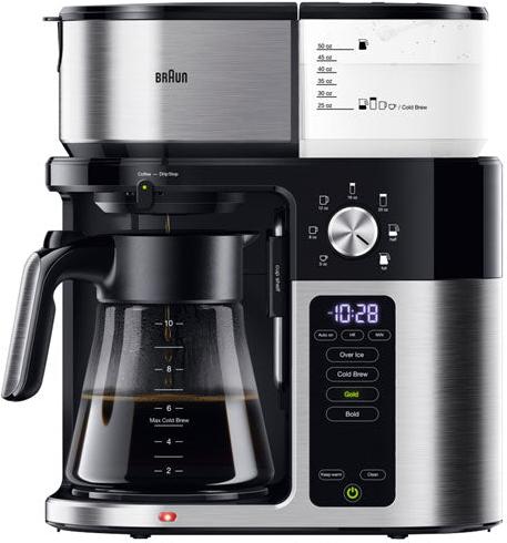 Braun - Multiserve Plus 7 Programmable Black Drip Coffee Maker - KF9250BK