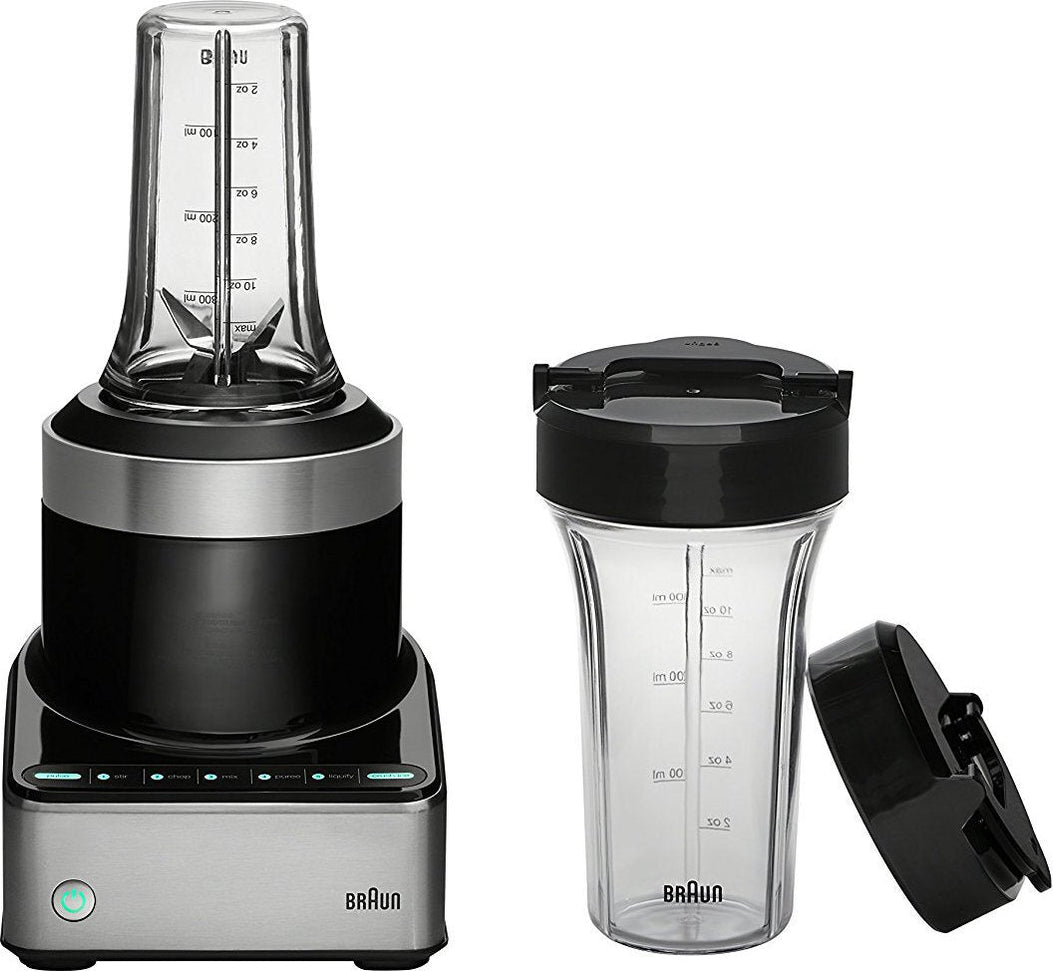 Braun - Smoothie2Go Black Blending Set (2 to go Cups, 2 Lids, Blade Assembly) - JB71