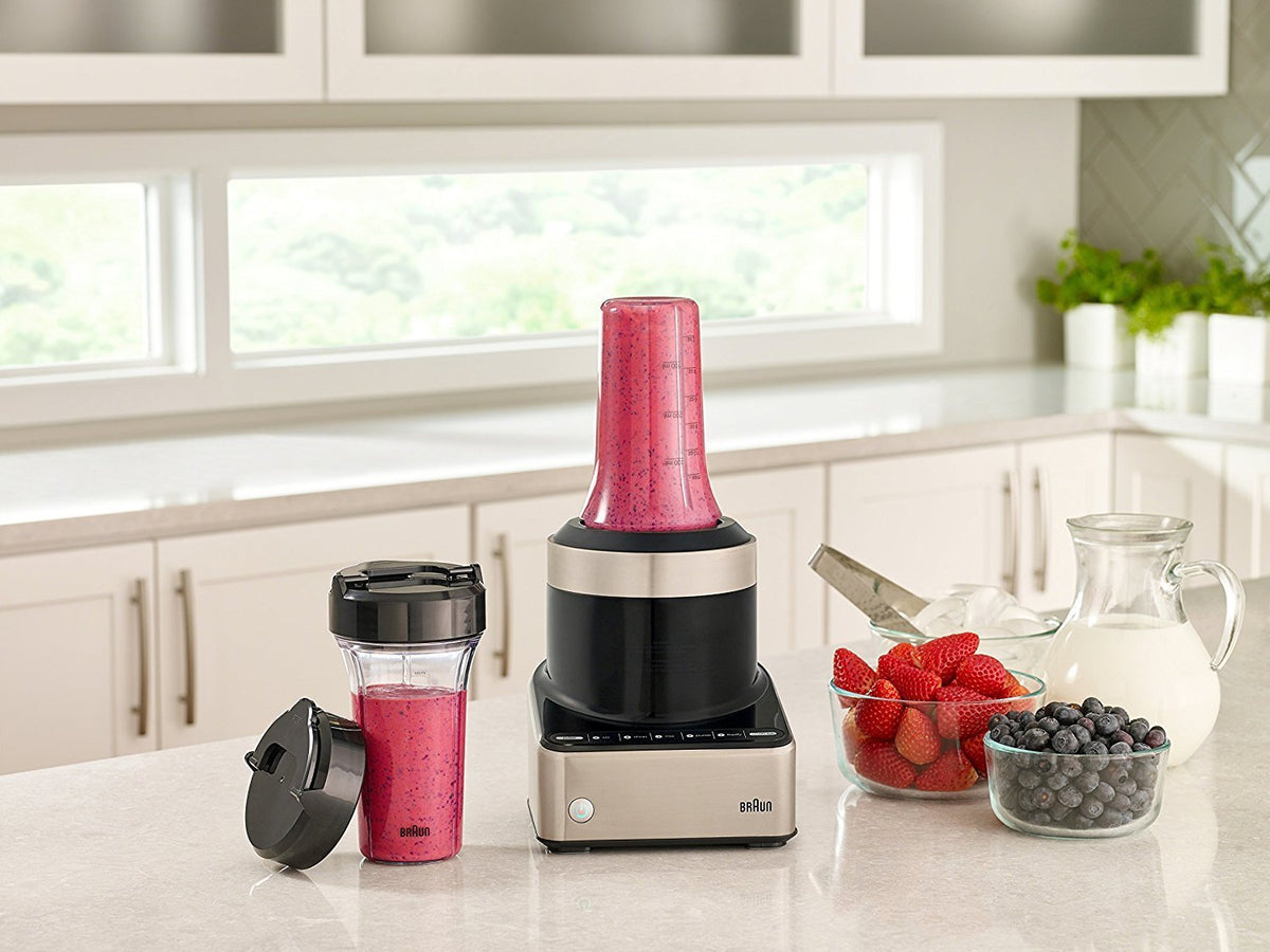 Braun - Smoothie2Go Black Blending Set (2 to go Cups, 2 Lids, Blade Assembly) - JB71 - DISCONTINUED