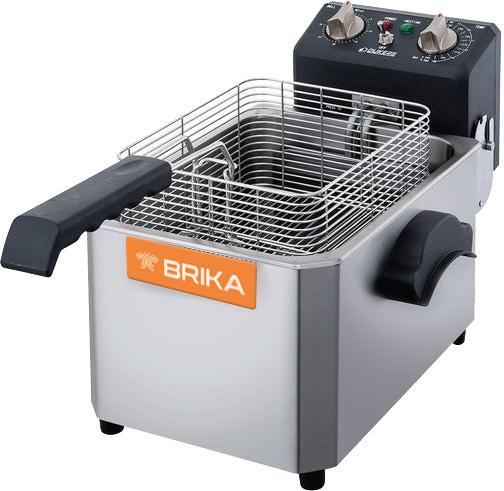 Brika - 15 lb Countertop Electric Fryer, 208V, 3000W - BCEF-15