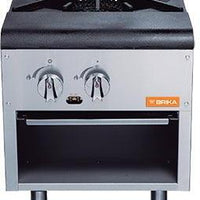 Brika - 18" Natural Gas Stock Pot Range, 80,000 BTU - BSP-18