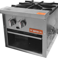 Brika - 18" Natural Gas Stock Pot Range, 80,000 BTU - BSP-18