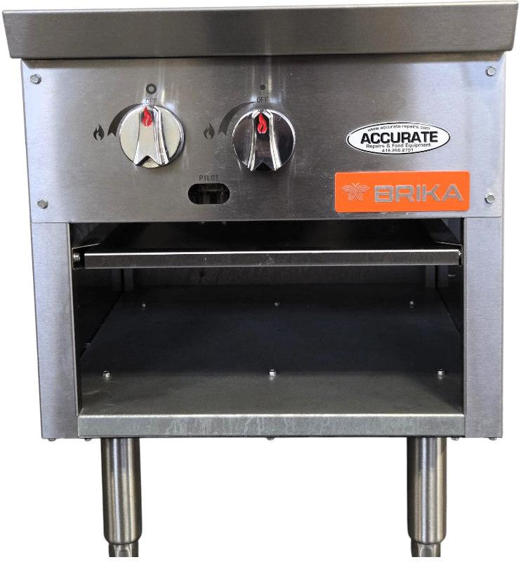 Brika - 18" Natural Gas Stock Pot Range, 80,000 BTU - BSP-18