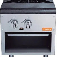 Brika - 18" Natural Gas Stock Pot Range, 80,000 BTU - BSP-18