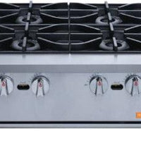 Brika - 24" Natural Gas Hot Plate, 4 Burners, 112,000 BTU - BHP-244