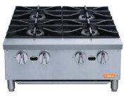 Brika - 24" Natural Gas Hot Plate, 4 Burners, 112,000 BTU - BHP-244