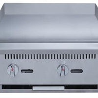 Brika - 24" Natural Gas Manual Griddle, 0.75" Steel Plate, 60,000 BTU - BMG-24