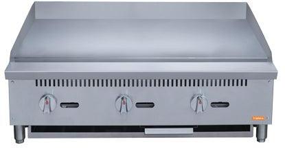 Brika - 36" Natural Gas Manual Griddle, 0.75" Steel Plate, 90,000 BTU - BMG-36