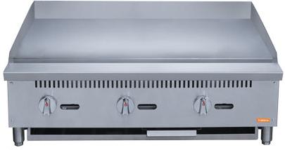 Brika - 36" Natural Gas Manual Griddle, 0.75" Steel Plate, 90,000 BTU - BMG-36