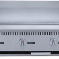 Brika - 36" Natural Gas Manual Griddle, 0.75" Steel Plate, 90,000 BTU - BMG-36