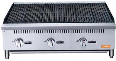 Brika - 36" Natural Gas Radiant Charbroiler, 105,000 BTU - BRB-36