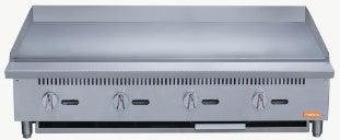 Brika - 48" Natural Gas Manual Griddle, 0.75" Steel Plate, 120,000 BTU - BMG-48