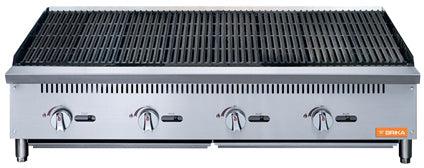 Brika - 48" Natural Gas Radiant Charbroiler, 140,000 BTU - BRB-48