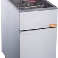 Brika - 50 lb Natural Gas Tube Fired Fryer, 120,000 BTU - BFR-50-NG