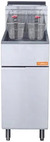 Brika - 50 lb Natural Gas Tube Fired Fryer, 120,000 BTU - BFR-50-NG