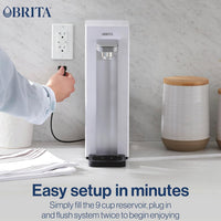 Brita - Hub Compact Countertop Water Filter System - 87344C