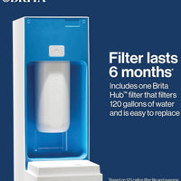 Brita - Hub Compact Countertop Water Filter System - 87344C
