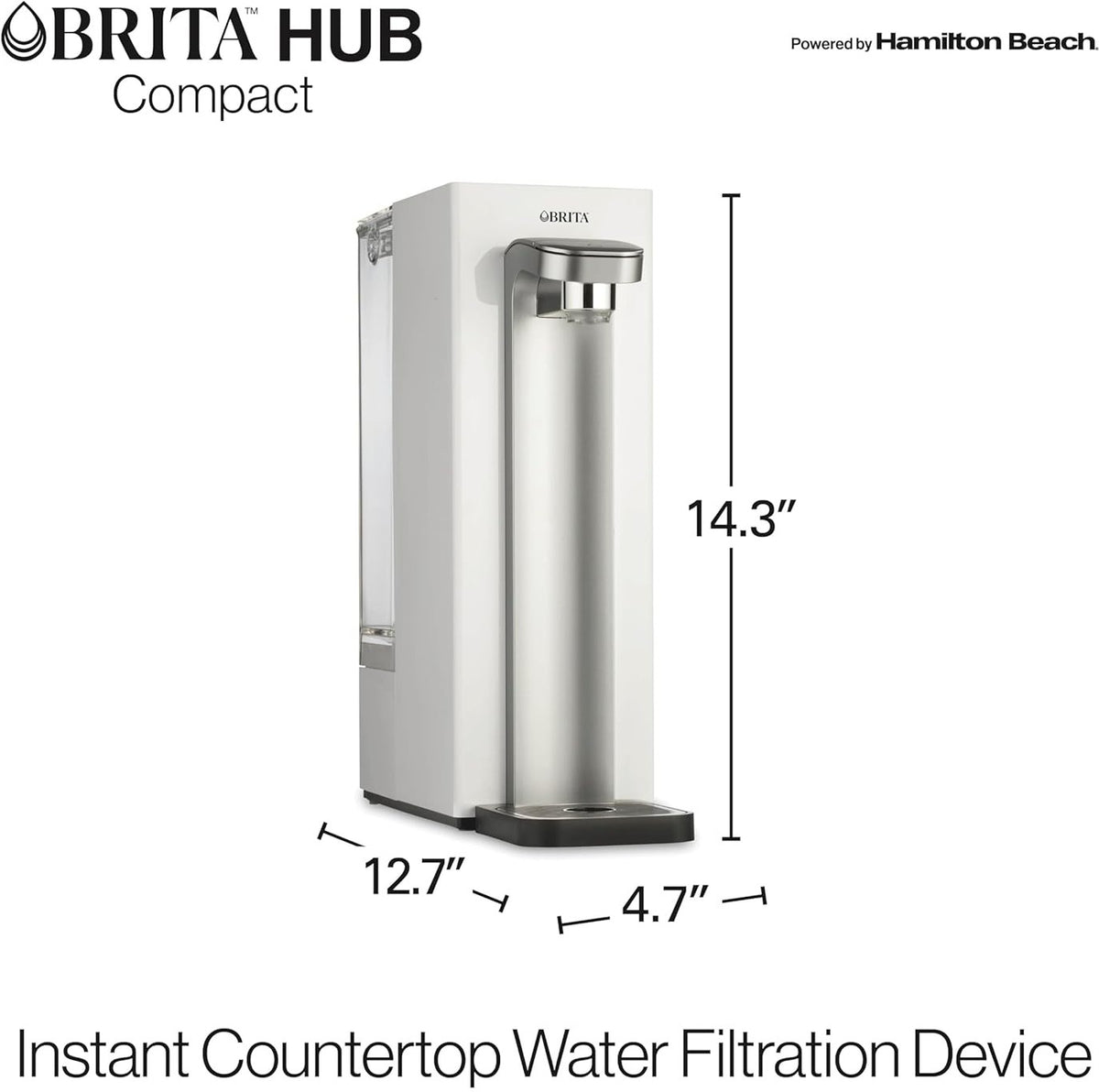 Brita - Hub Compact Countertop Water Filter System - 87344C