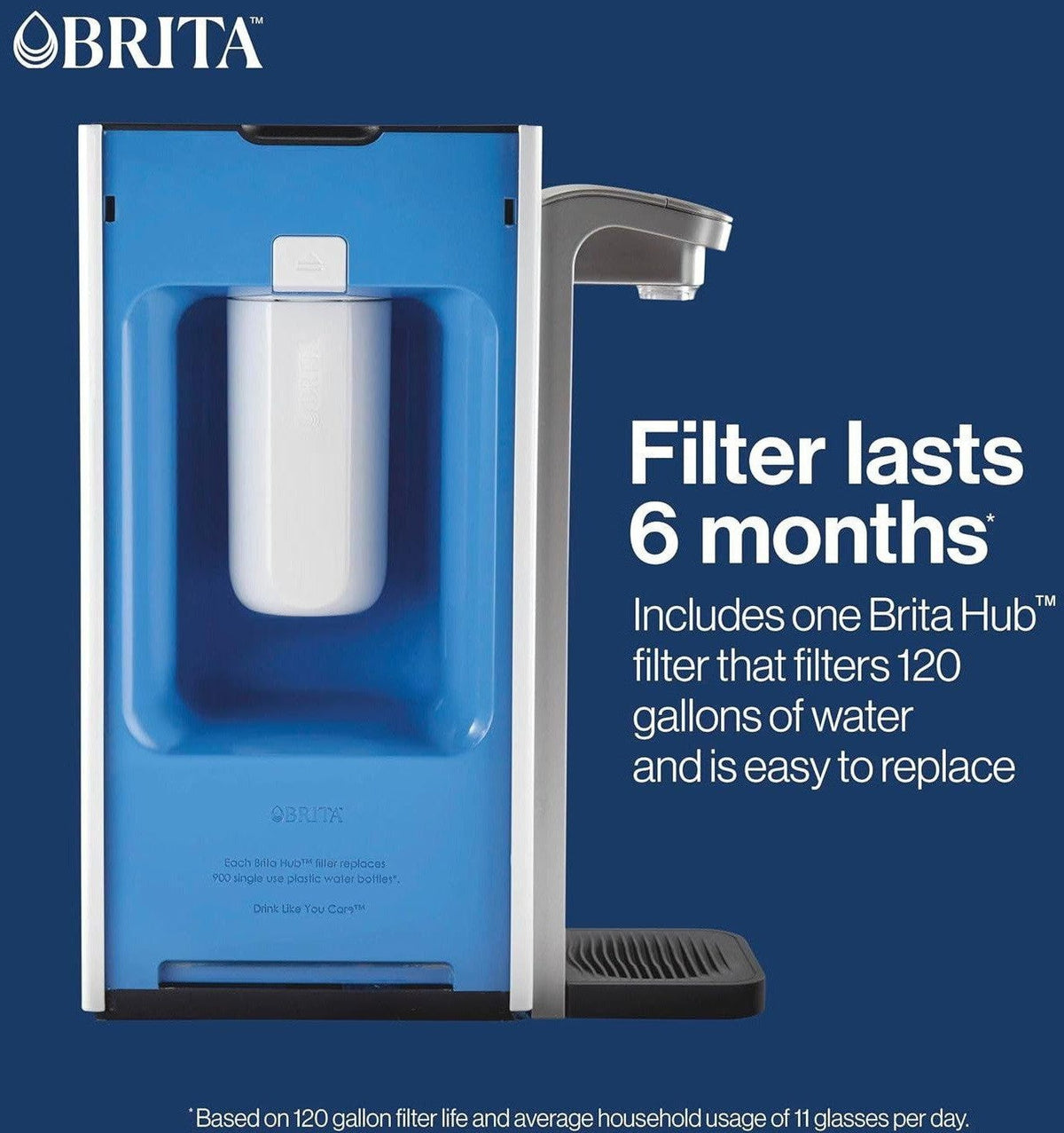 Brita - Hub Instant Powerful Countertop Water Filter System - 87340C