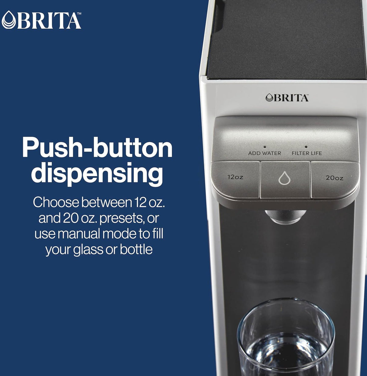 Brita - Hub Instant Powerful Countertop Water Filter System - 87340C